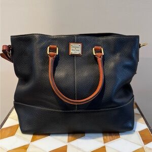 Dooney & Bourke Black Leather Tote Bag